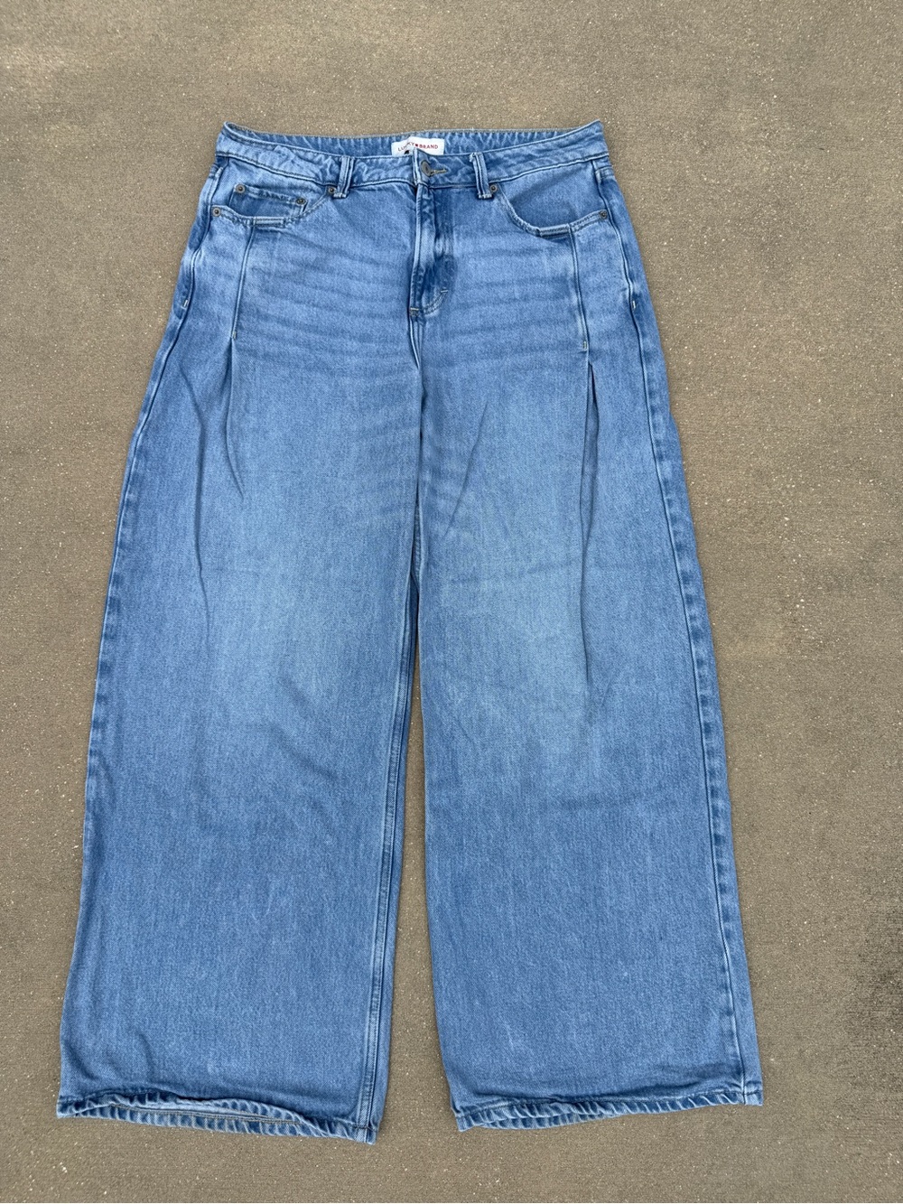 Lucky Brand The Palazzo Wide Leg Jeans Light Wash Tencel Blend Size 10 or 30 - Picture 4 of 15